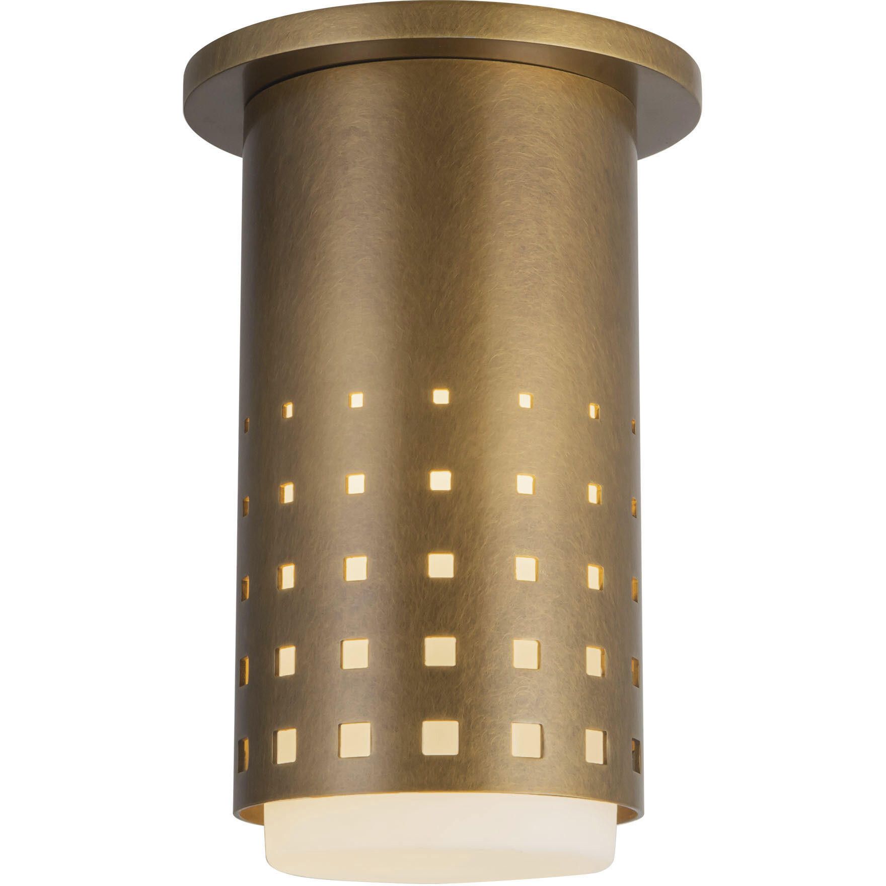 Astoria 1 Light 4.63 inch Vintage Brass Semi-Flush Mount Ceiling Light