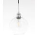 Emett 1 Light 8 inch Chrome Pendant Ceiling Light