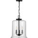 Winslett 3 Light Matte Black Pendant Ceiling Light