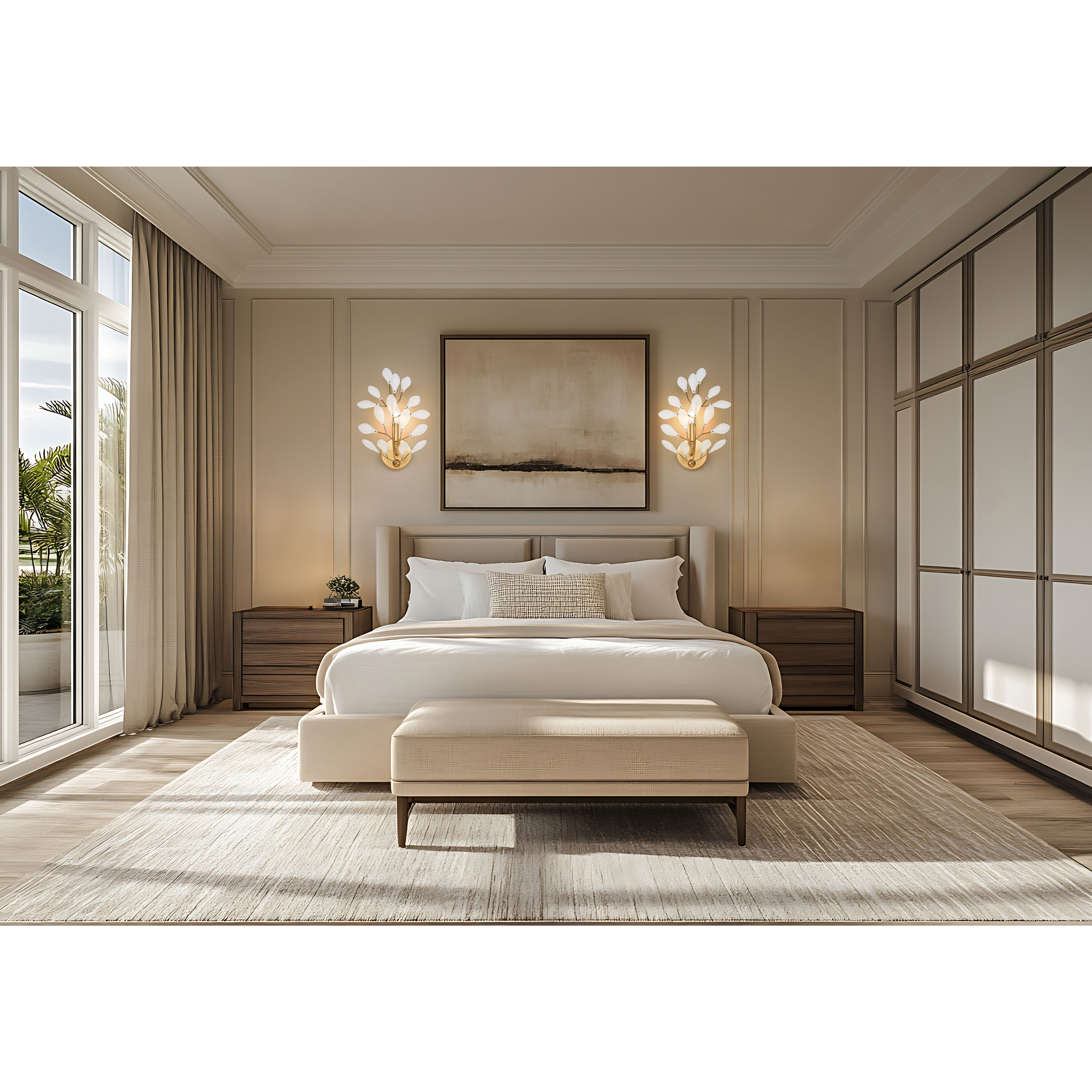 Claudine 1 Light 10 inch Modern Gold Wall Sconce Wall Light