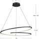 Twist Pendant Ceiling Light in Black
