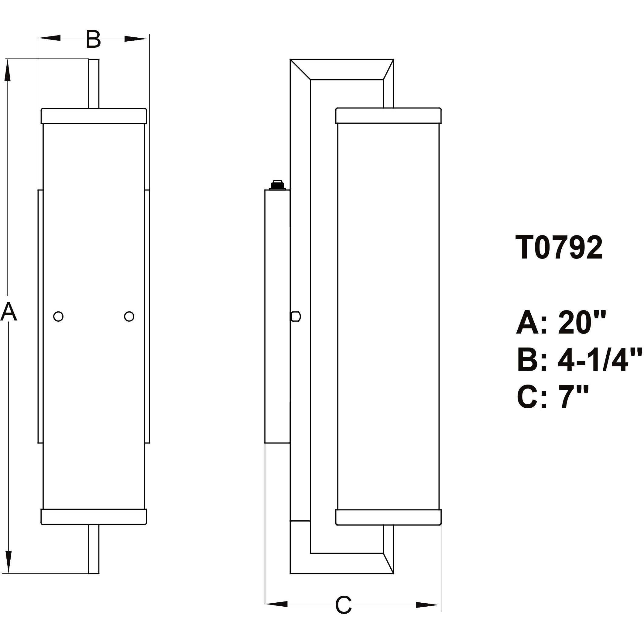 Morgan Park 1 Light 20 inch Warm Brass Outdoor Wall