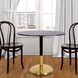 Micca Black and Gray with Gold Bistro Table