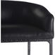Osbourne 39 inch Black and Blackened Iron Bar Stool