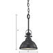 Blakesley 1 Light 8 inch Oil Rubbed Bronze Mini Pendant Ceiling Light