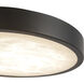 Alora Mood Evelyn 7.25 inch Matte Black and Alabaster Flush Mount Ceiling Light