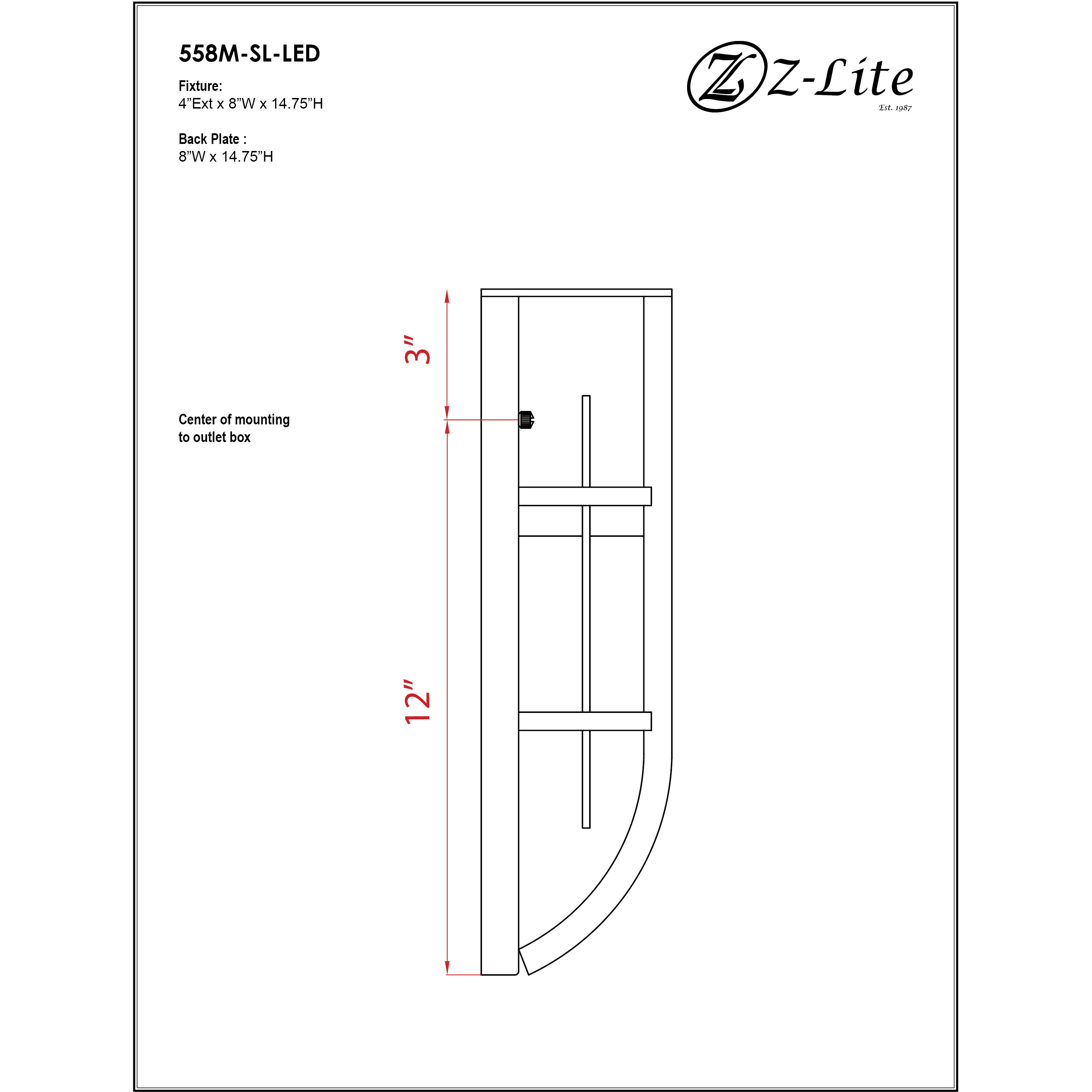Stillwater Outdoor Wall Light in Silver