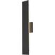 Waylen 2 Light 24 inch Black Outdoor Wall Sconce