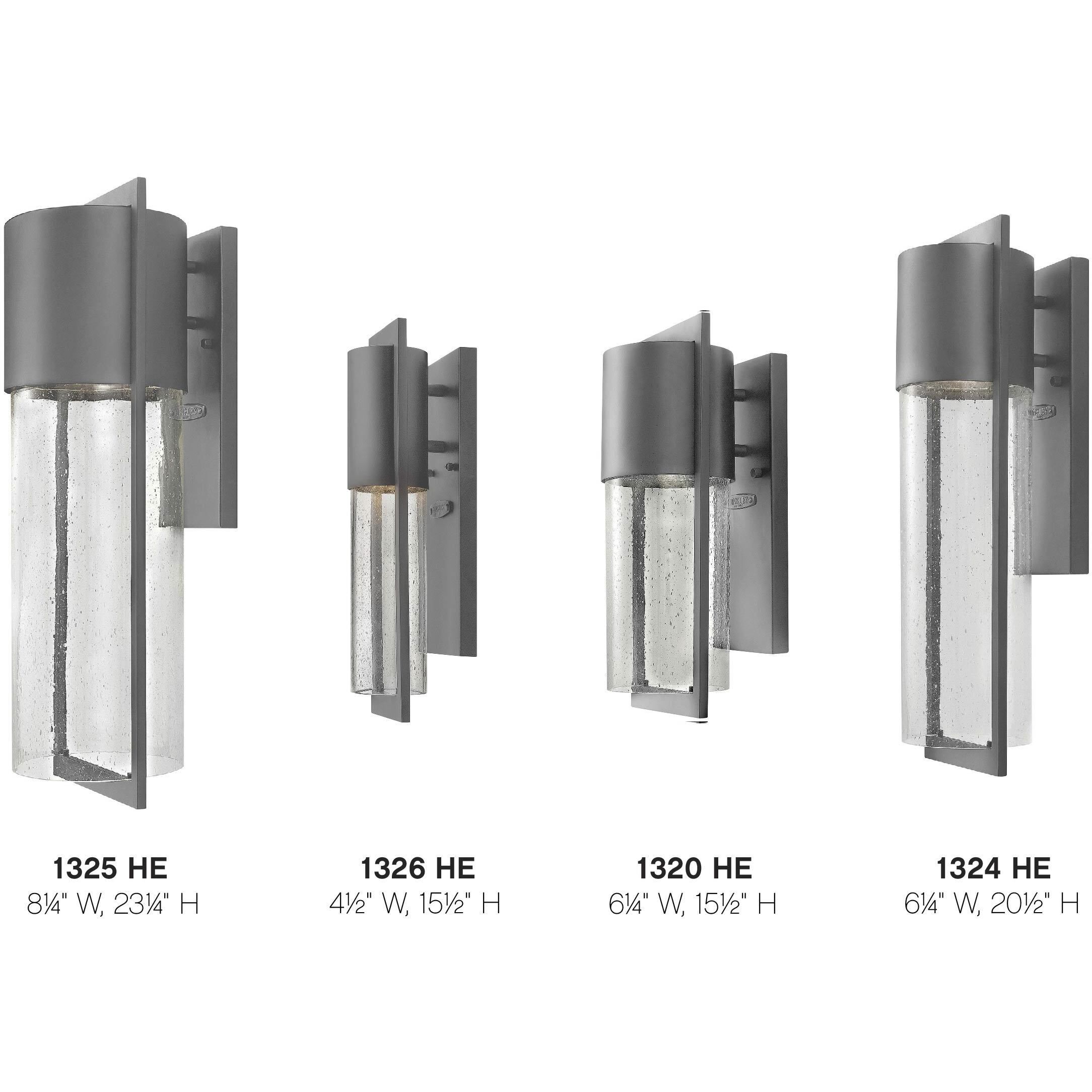 Shelter LED 21 inch Hematite Outdoor Wall Mount Lantern, Medium