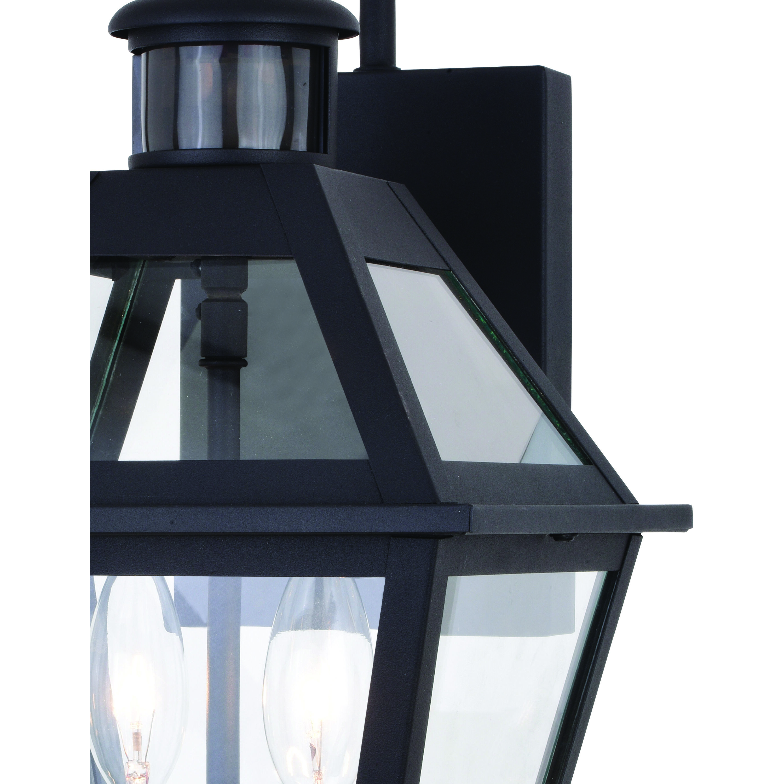 Nottingham Textured Black Outdoor Motion Sensor in 2