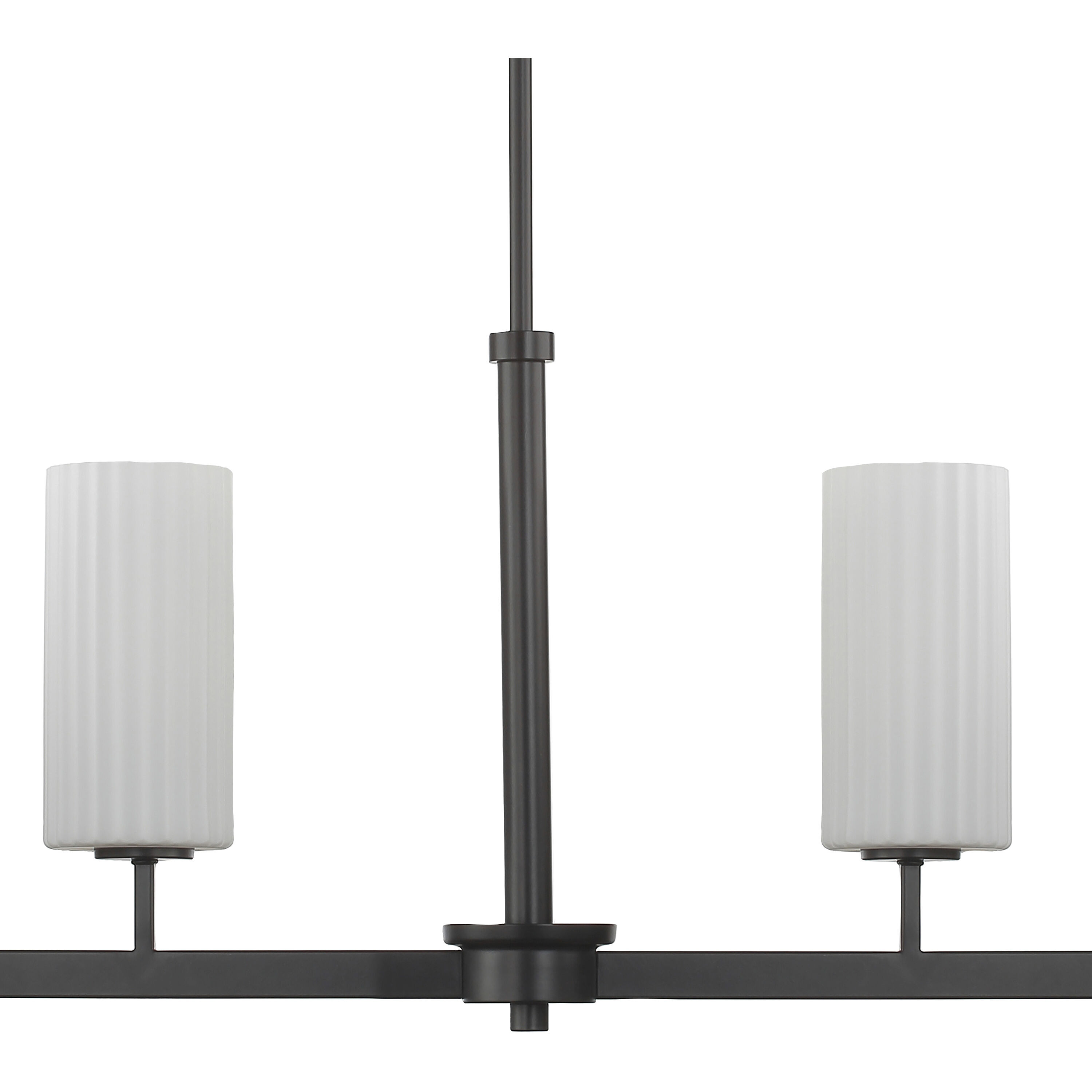 Town and Country 4 Light 43.25 inch Black Linear Pendant Ceiling Light