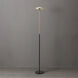 Redondo 72 inch 14.00 watt Matte Black and Weathered Brass Torchiere Portable Light
