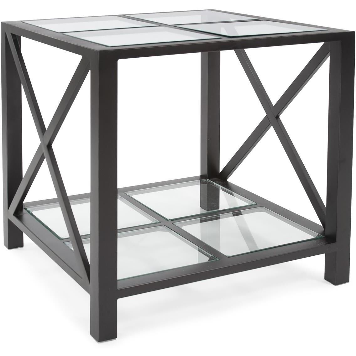 Doshi 23.5 X 21.5 inch Matte Black Side Table