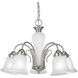 Lang 5 Light 22.75 inch Brushed Nickel Chandelier Ceiling Light