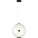 Elin LED 14 inch Black Pendant Ceiling Light