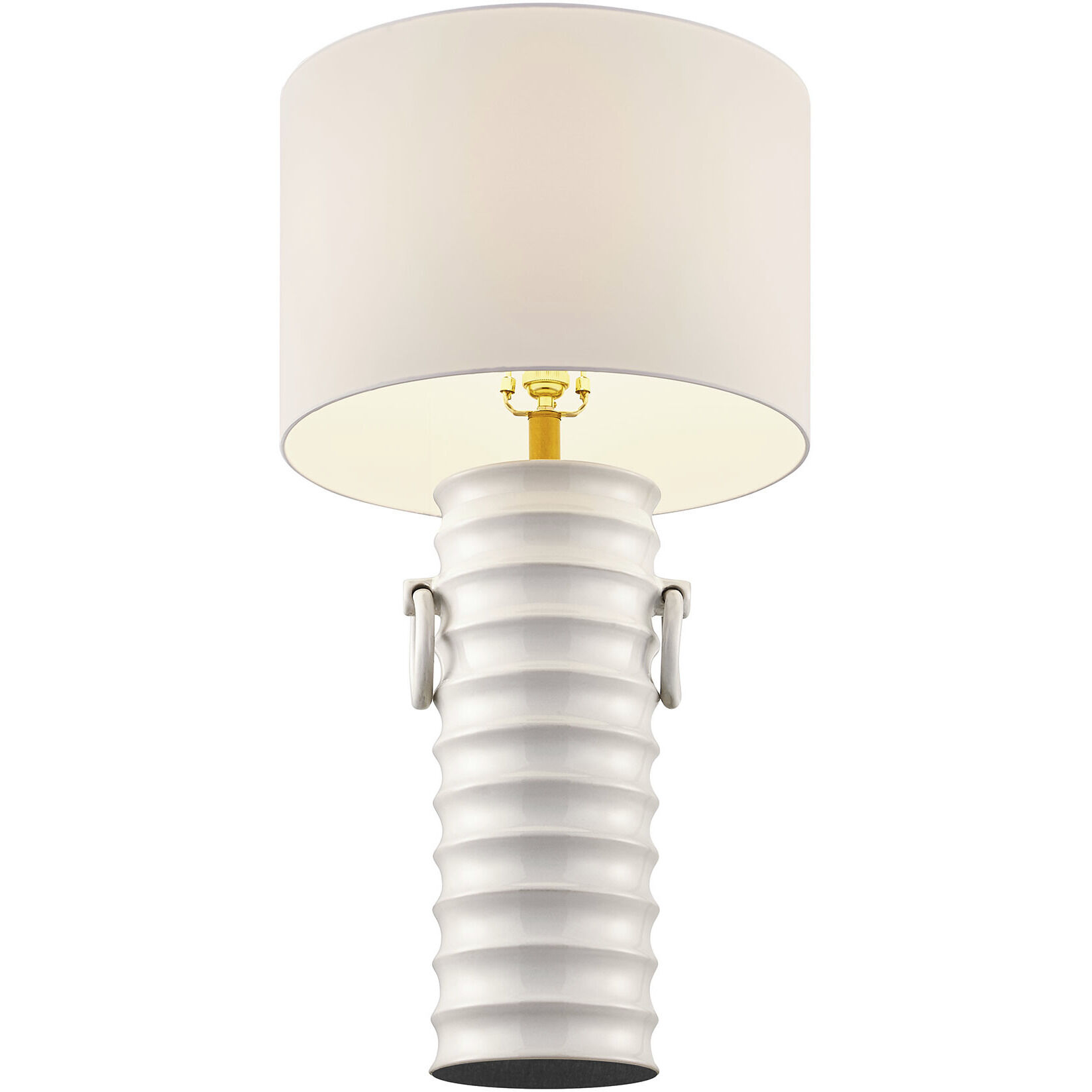 Cindy 32 inch 100.00 watt White Table Lamp Portable Light, Coco & Dash