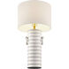 Cindy 32 inch 100.00 watt White Table Lamp Portable Light, Coco & Dash