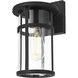 Henrik 1 Light 11 inch Black Outdoor Wall Sconce