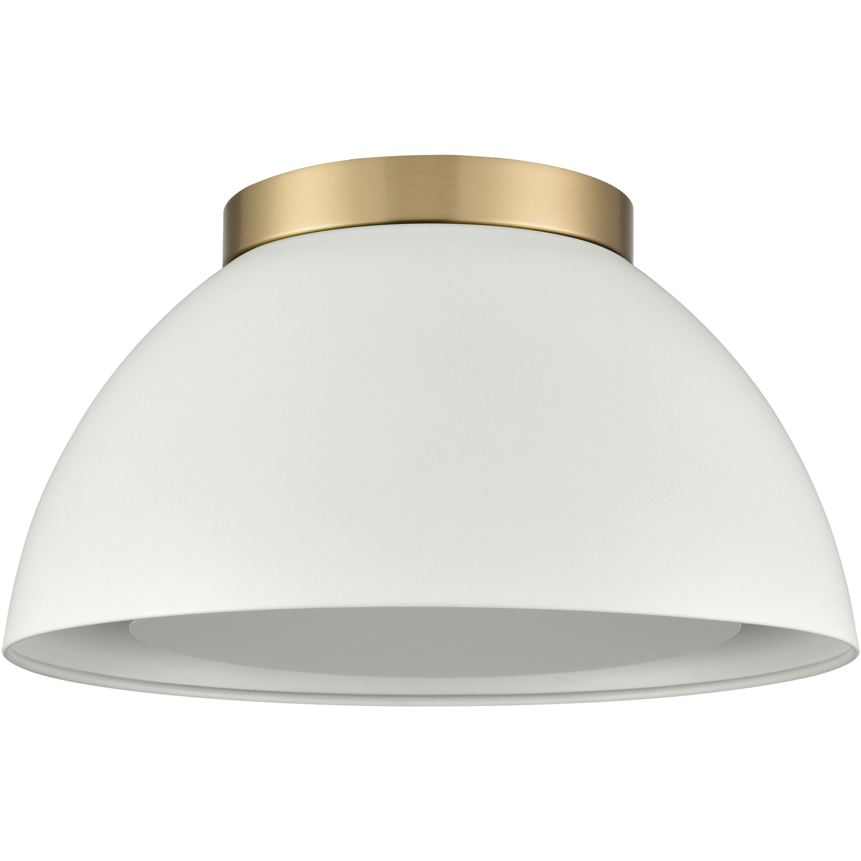 Pelham 2 Light 10 inch Satin Brass Flush Mount Ceiling Light