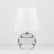 Nicole 13 inch 60 watt Polished Nickel Table Lamp Portable Light