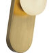 Alora Mood Ariel 1 Light 5.63 inch Brushed Gold Wall/Vanity Light Wall Light