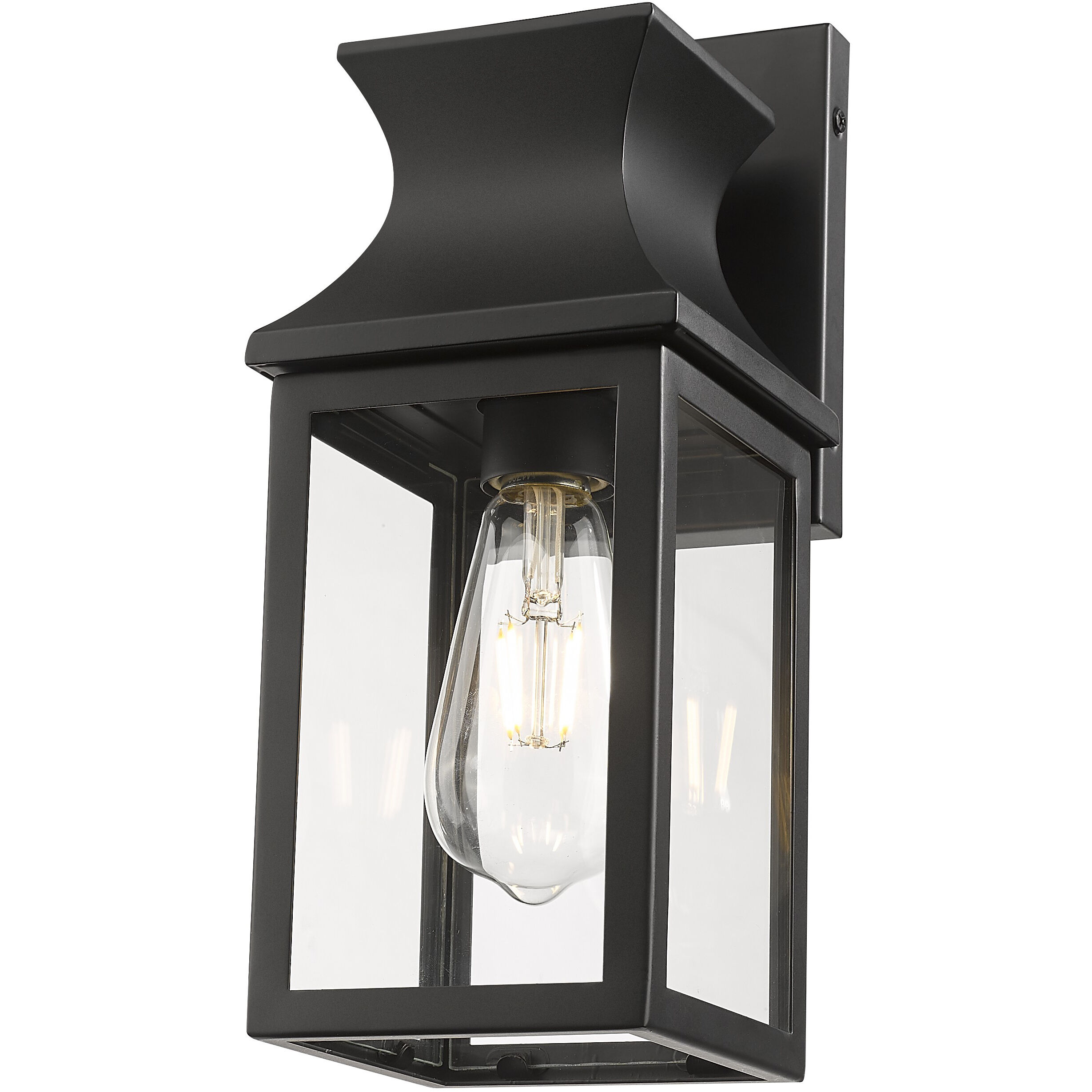 Stockwell 1 Light 13 inch Matte Black Exterior Wall Mount