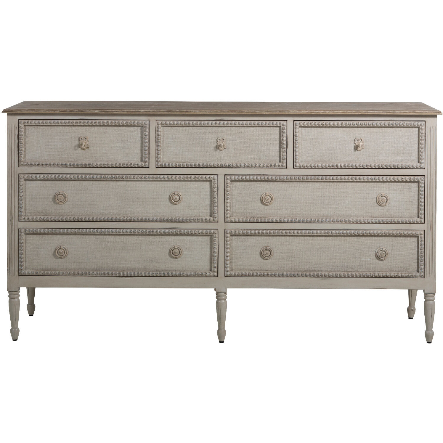 Caroline Classic Antique White / Feather Grey Chest