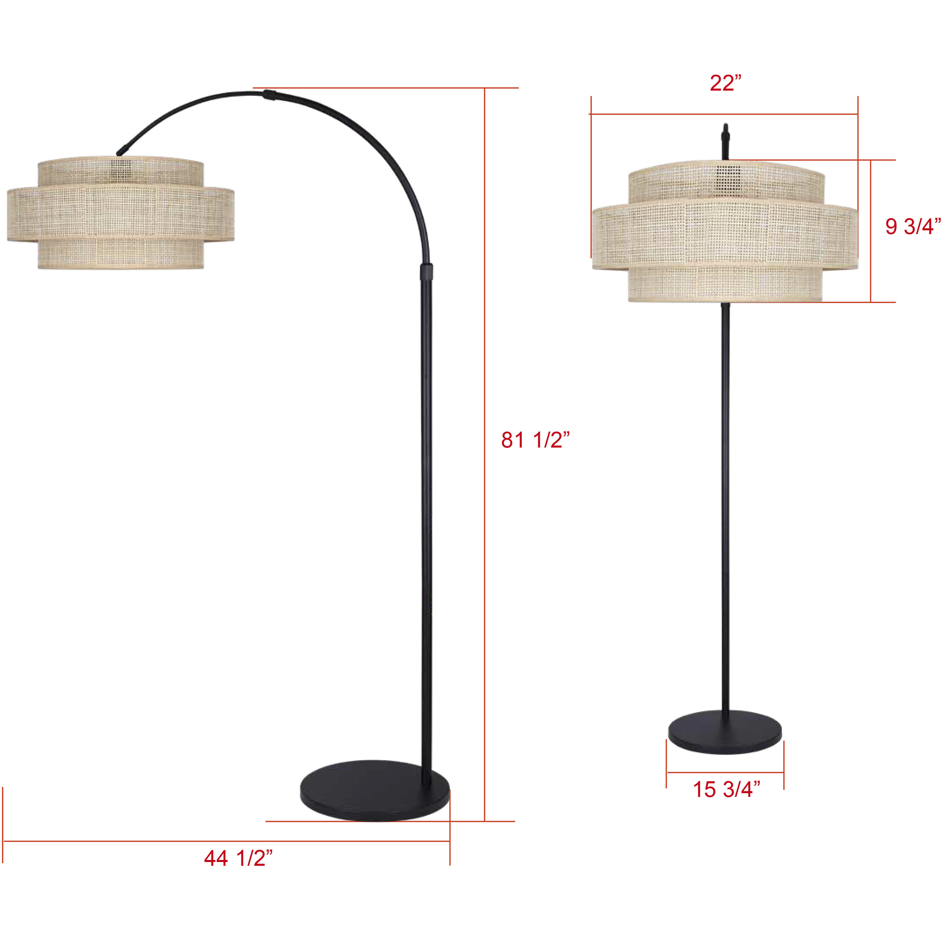 Bellamy 82 inch 150.00 watt Matte Black Floor Lamp Portable Light