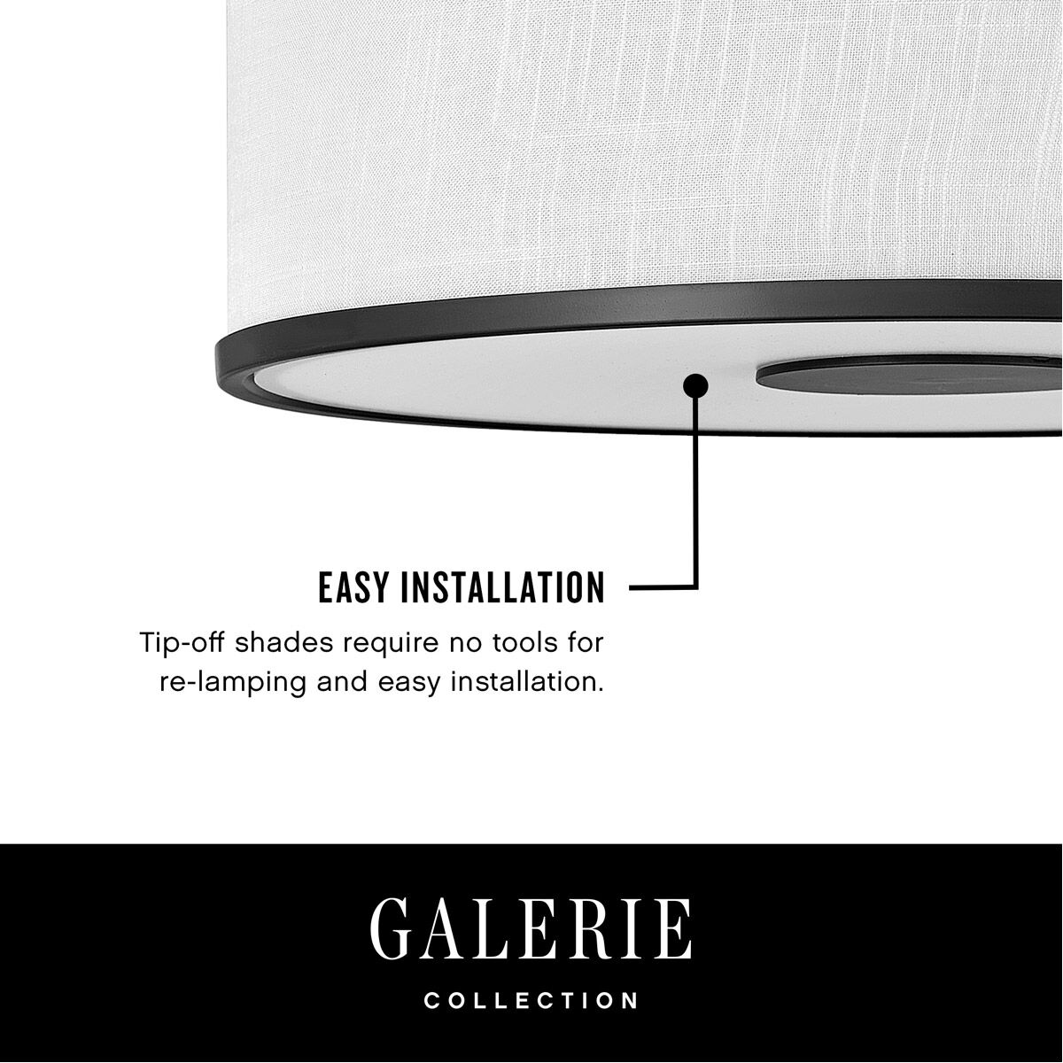 Galerie Halo 3 Light 18.25 inch Black Flush Mount Ceiling Light