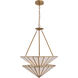 Jaxen 3 Light 24.5 inch Legacy Brass Pendant Ceiling Light