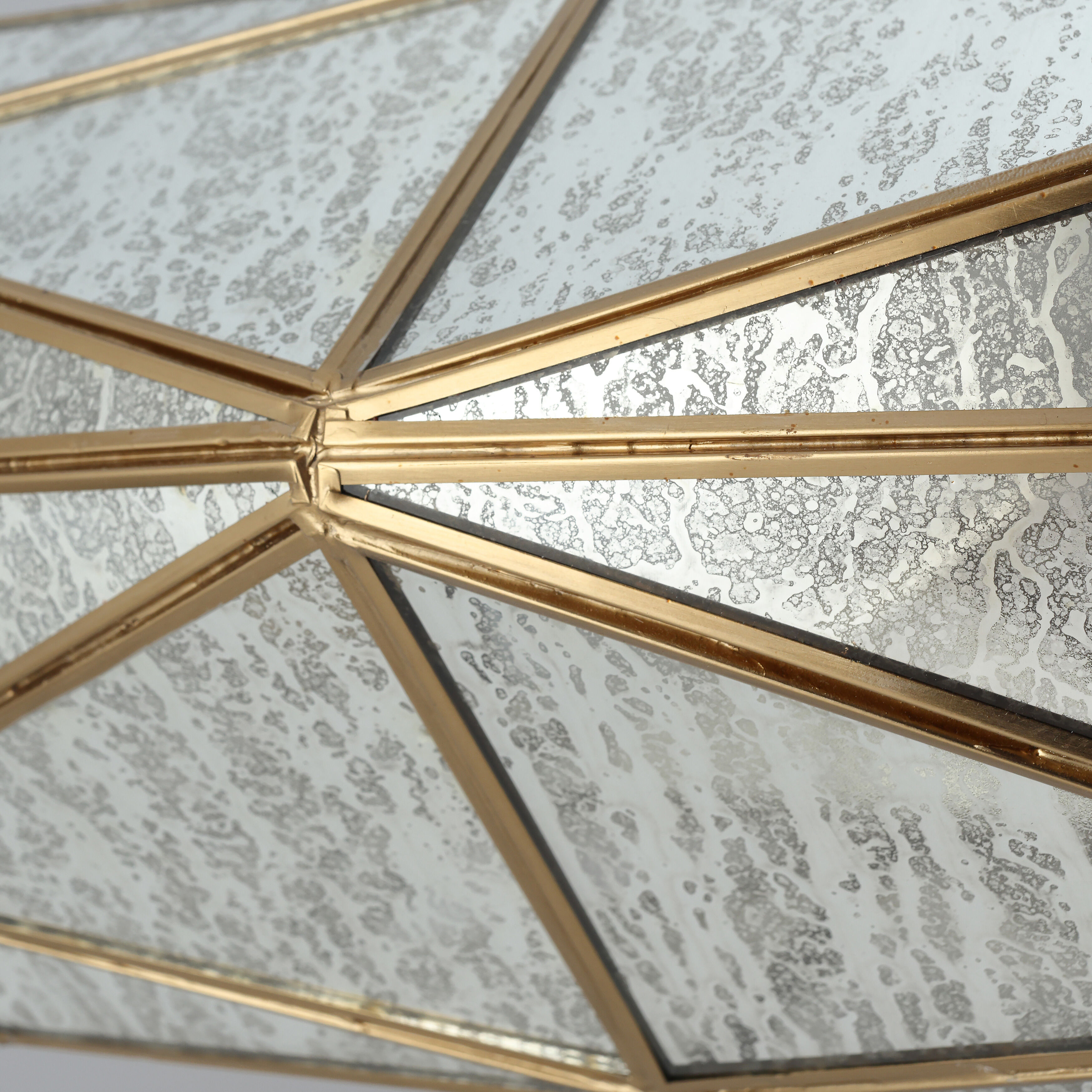 Geo-Gem 8 Light 35.5 inch Brass Antique Chandelier Ceiling Light