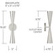 Levi 2 Light 5 inch Polished Nickel Sconce Wall Light