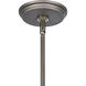 Urbanite 1 Light 9 inch Weathered Zinc with Polished Nickel Mini Pendant Ceiling Light