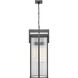 Fortis 3 Light 12.75 inch Sand Black Outdoor Chain Mount Ceiling Fixture