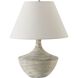 Carafe 20.5 inch 150.00 watt Charcoal Ceramic with Stone Ivory and Brushed Nickel Table Lamp Portable Light