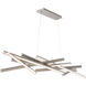 Parallax Linear Pendant Ceiling Light in Brushed Nickel, dweLED