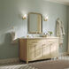 Stamos 1 Light 5 inch Brushed Gold Wall Sconce Wall Light in Satin Etched Glass