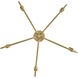 Austen 5 Light 28.25 inch Lacquered Brass Chandelier Ceiling Light