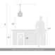 Adeline Pendant Ceiling Light in Modern Brushed Gold
