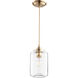 Fort Worth 1 Light 5.75 inch Aged Brass Mini Pendant Ceiling Light