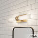 Lenlock 2 Light 22 inch Alturas Gold Vanity Light Wall Light
