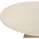 Cardoso 60 X 30 inch Concrete and Cerused Wheat Indoor Outdoor Dining Table