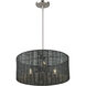Weavington 3 Light 18 inch Brushed Nickel Pendant Chandelier Ceiling Light