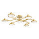 Meander LED 29 inch Aged Brass Semi Flush Ceiling Light