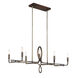 Yorkville 8 Light 42 inch Aged Darkwood/Silver Patina Island Light Ceiling Light