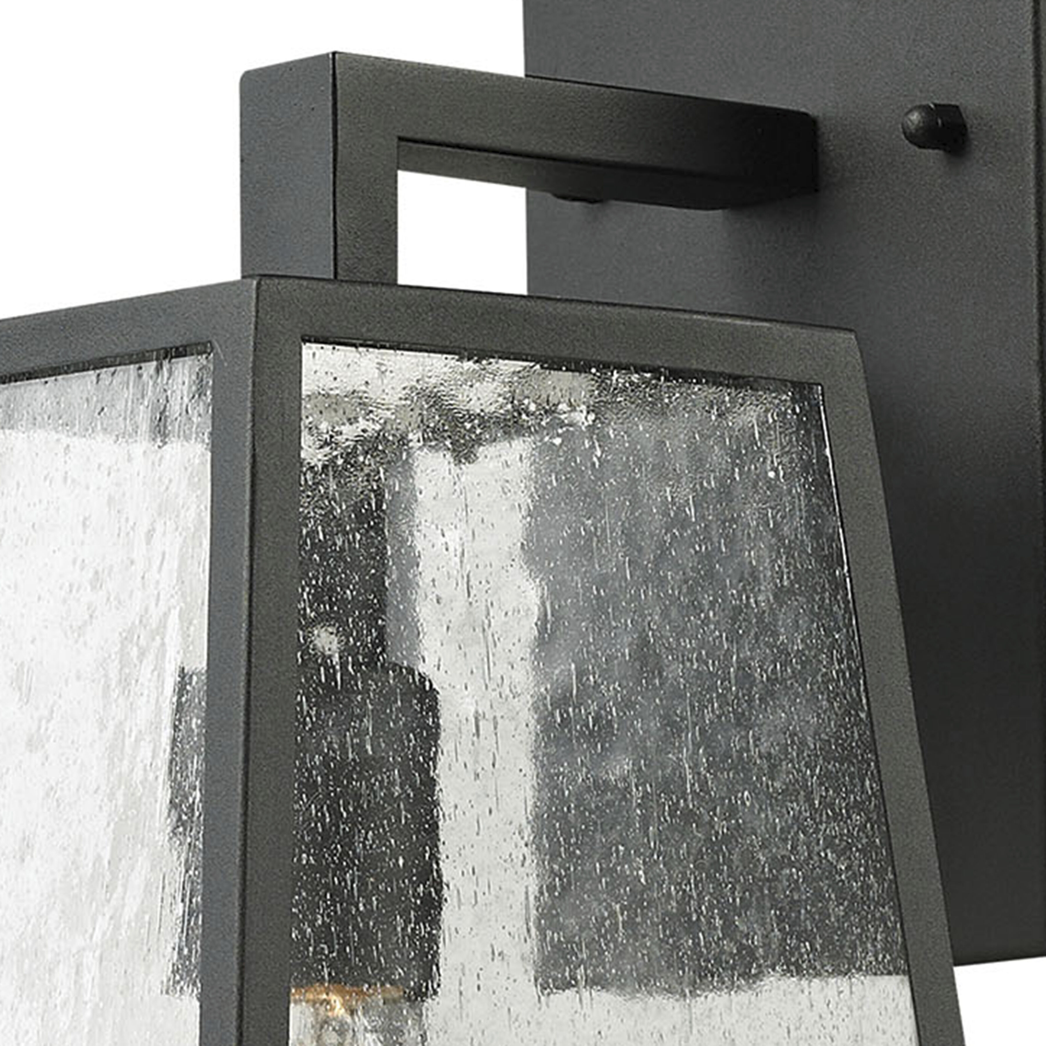 Meditterano 1 Light 16 inch Matte Black Outdoor Wall Sconce