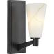 Tosca 1 Light 6 inch Matte Black Wall Bracket Wall Light, Design Series