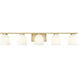 Naya 5 Light 40 inch Modern Gold Bath Vanity Light Wall Light