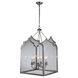 Newport 6 Light 26 inch Polished Nickel Pendant Ceiling Light, Urban Classic