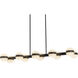 Selene 48 inch Black Linear Pendant Ceiling Light